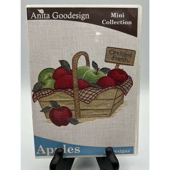 Crafts Embroidery Machine Design Anita Goodesign Apples Mini Collection New - Picture 1 of 4